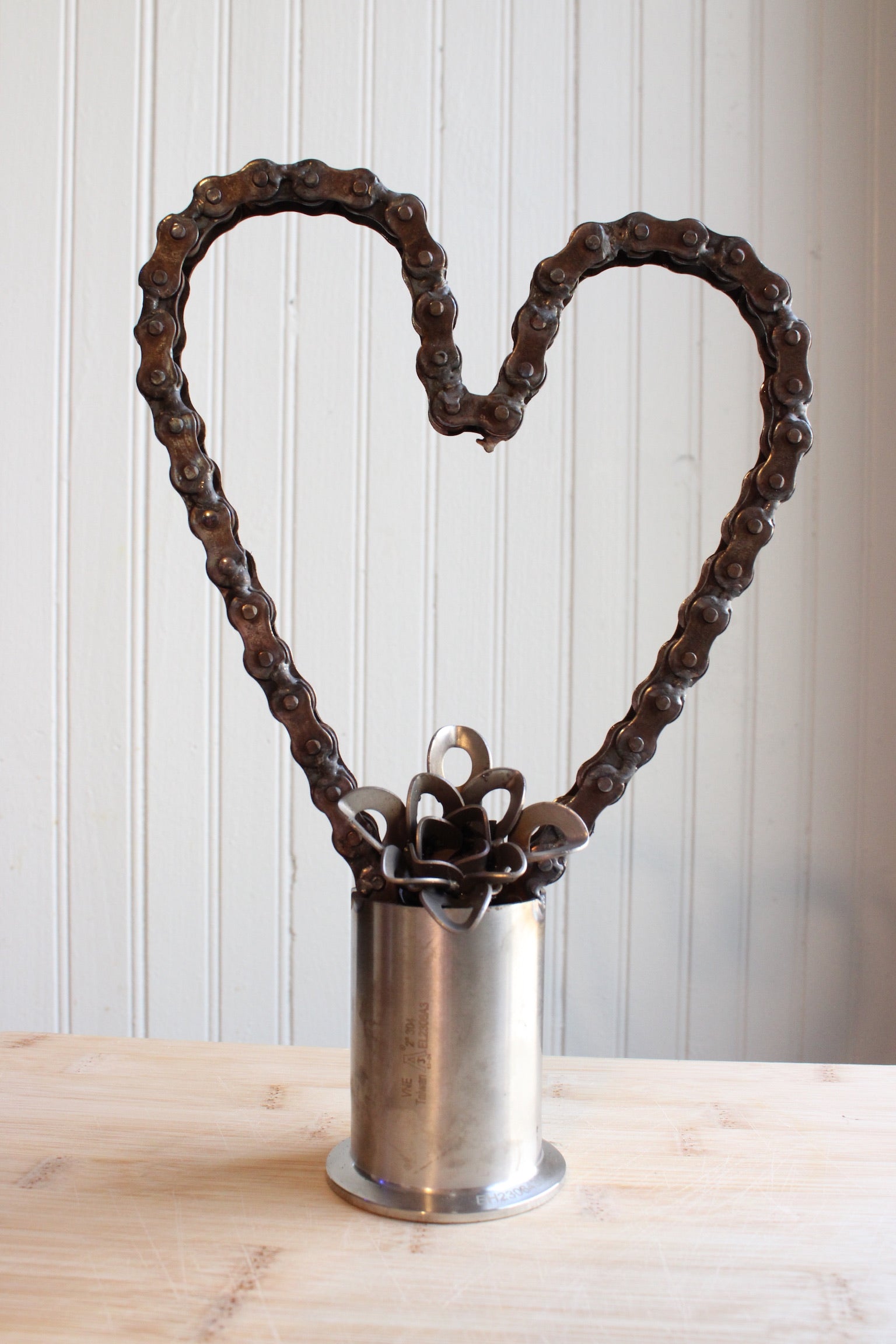 Heart with flower
